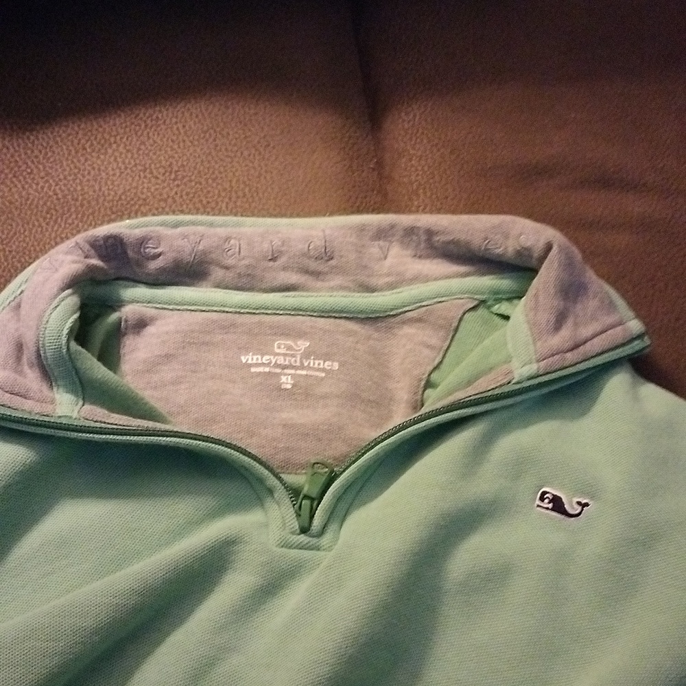 Vineyard Vines 100% Pima Cotton Pullover 1/4 zip XL (18)
